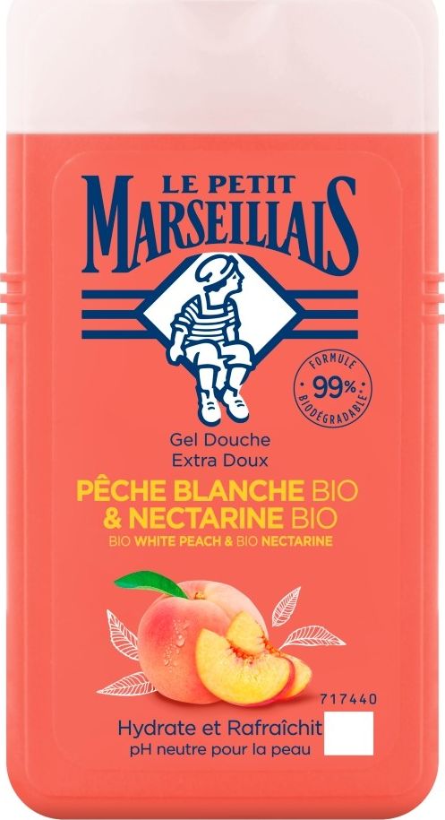 Le Petit Marseillais Zel pod prysznic Bio Biala Brzoskwinia i Bio Nektarynka 250ml 518354 (3574661578354)