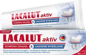 Lacalut  Pasta do zebow Aktiv ochrona dziasel & lagodne wybielenie 75ml 48347 (4016369611654) mutes higiēnai