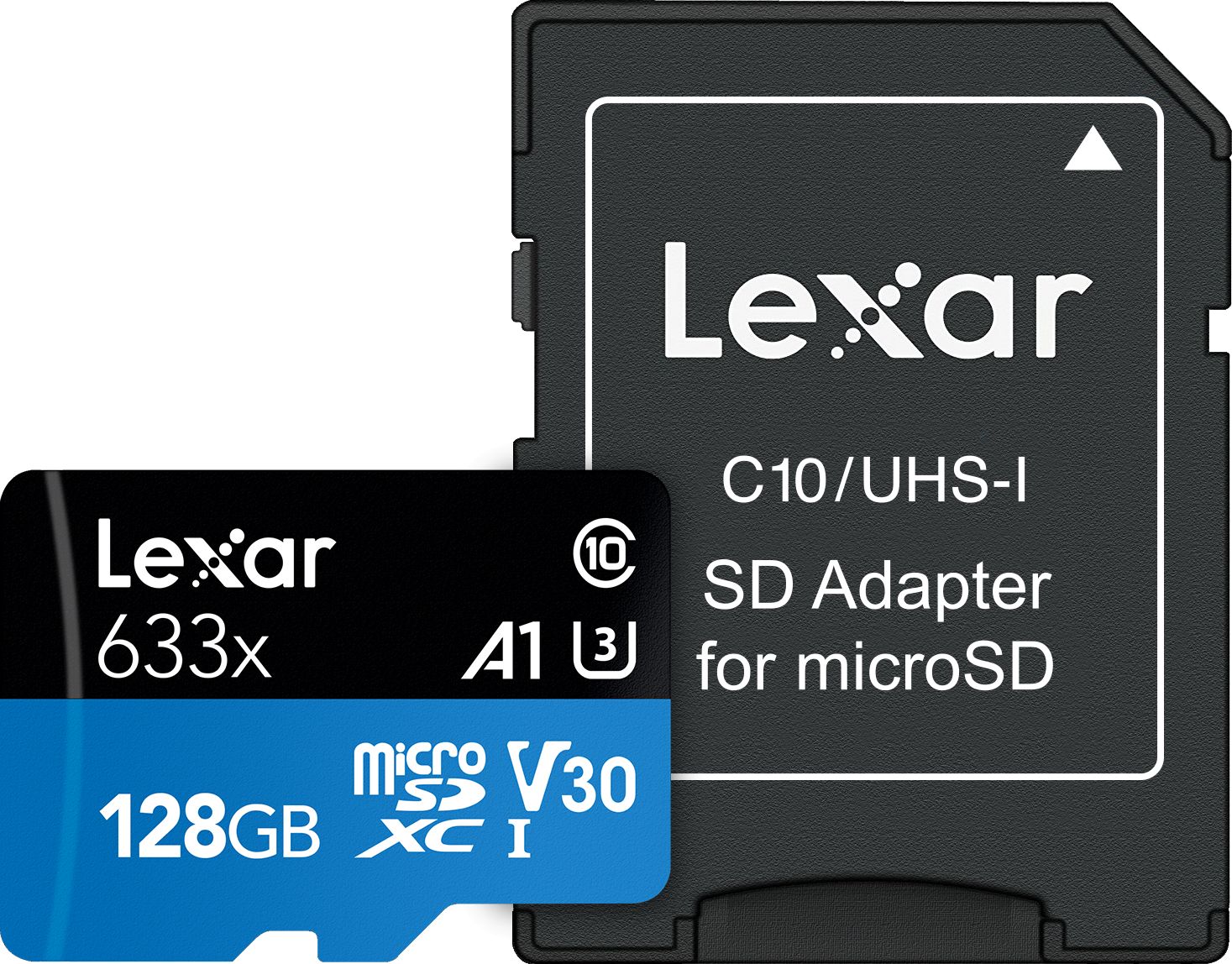 Lexar High-Performance 633x UHS-I micro SDXC, 128 GB, Class 10, U3, V30, A1, 45 MB/s, 100 MB/s 843367119707 atmiņas karte