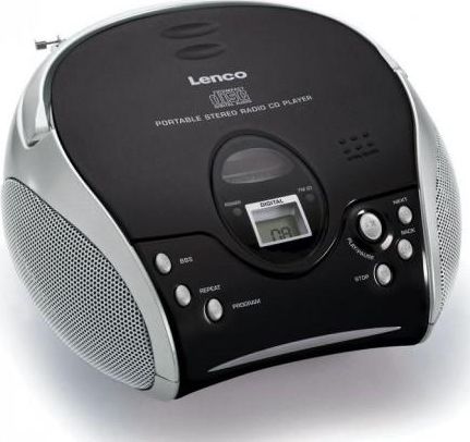 Lenco SCD-24 czarno-srebrne MP3 atskaņotājs