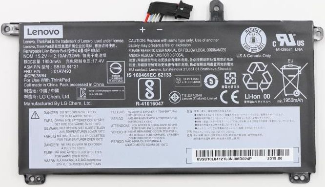 Lenovo Battery 4 Cell 32Wh Li-Ion  Battery 5706998926067 akumulators, baterija portatīvajiem datoriem