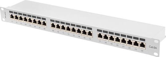 LANBERG patch panel 24port 1U cat.6A FTP datortīklu aksesuārs