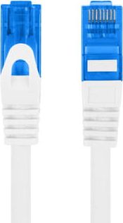 LANBERG patchcord cat.6A FTP 1m white kabelis, vads