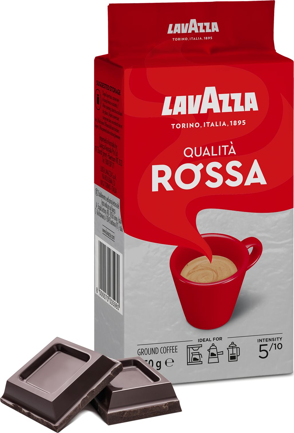 Lavazza Qualita Rossa 250g 30% Robusta, 70% Arabica 6263698 (8000070035805) piederumi kafijas automātiem