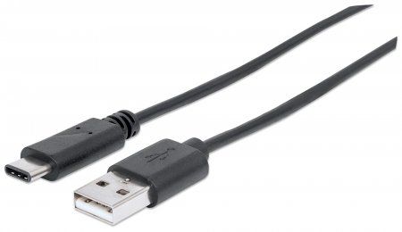 Manhattan USB-C 3.1 Gen1 cable, USB C/USB A M/M 3m black USB kabelis