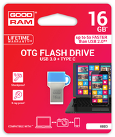GOODRAM ODD 16GB   35/10 MB/s USB3.0 Blue USB Flash atmiņa