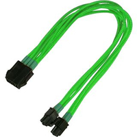 Kabel Nanoxia EPS Verlangerung, 30 cm, Single, neon-grun kabelis datoram