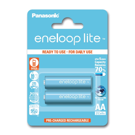 BATTERY NI-MH AA 1.2V/2PCS BK-3LCCE/2BE PANASONIC Baterija