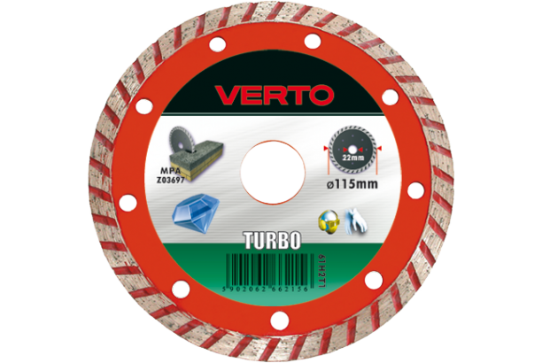 Verto Tarcza diamentowa 125x22,2mm turbo - 61H2T5 66225 (5902062662255)