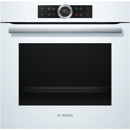 Bosch HBG632BW1S Multifunctional, 71 L, White, activeClean, Rotary switch, Height 59.5 cm, Width 59.5 cm, Integrated timer Cepeškrāsns