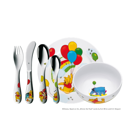 WMF Winnie T Child&apos;s cutlery set 6pcs WMF Winnie T Child&apos;s cutlery set, Material Cromargan® 18/10 stainless steel, 6 pc(s) Virtuves piederumi