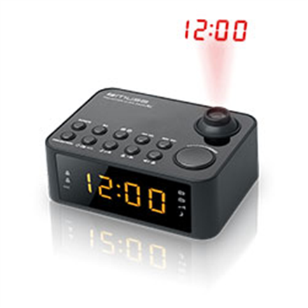 Muse Clock radio  M-178P Black, 0.9 inch amber LED, with dimmer 3700460203320 radio, radiopulksteņi