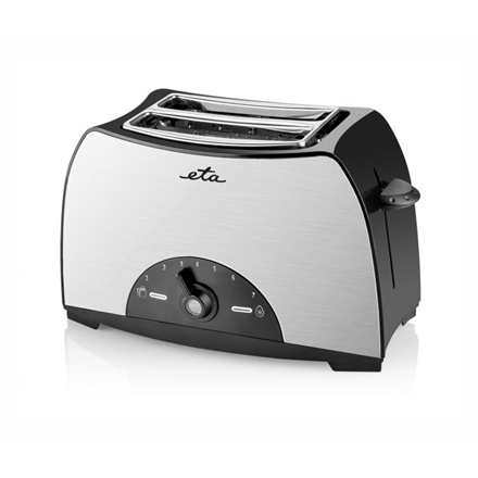 ETA Toaster ETA216690000 Black / Stainless Steel, Stainless steel, plastic, 800 W, Number of slots 2, Number of power levels 7, Virtuves piederumi