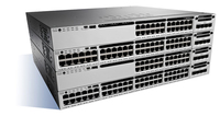 Cisco Catalyst 3850 48 Port 10/100/1000 Data, 350W AC PS, LAN Base komutators
