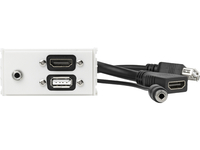 VivoLink  Outlet Panel HDMI, USB 2.0, 3,5mm Audio kabelis, vads