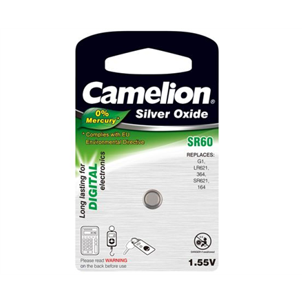 Camelion SR60W/G1/364, Silver Oxide Cells, 1 pc(s) 4260216455186 Baterija