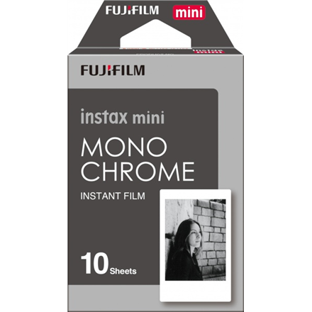 Fujifilm Instax Mini Monochrome (10pl) Instant Film Quantity 10, 54 x 86 mm foto papīrs