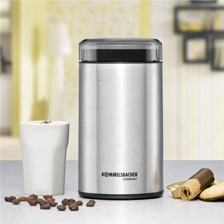 Rommelsbacher Coffee grinder EKM 100 Stainless steel, 200 W, 70 g, 4001797862204 Kafijas dzirnaviņas