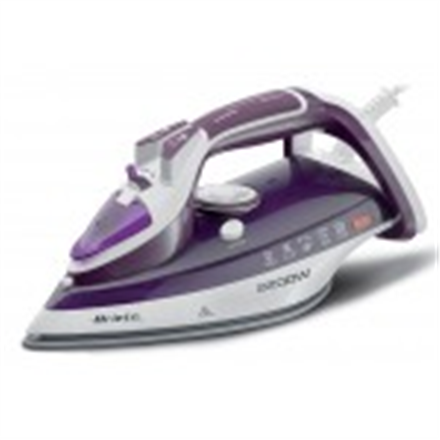 Iron Ariete Steam Iron A6243 Purple, 2200 W, With cord, Continuous steam 28 g/min, Steam boost performance 140 g/min, Anti-drip function, An aksesuāri Mazās sadzīves tehnikas