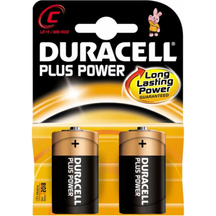 Duracell C/LR14, Alkaline Plus Power MN1400, 2 pc(s) Baterija