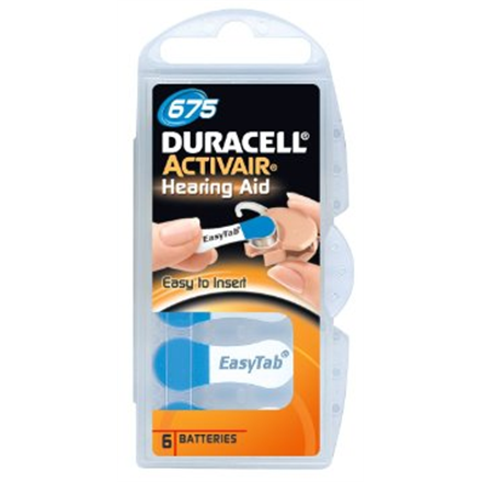 Duracell | A675/DA675/ZL675 | Zinc air cells | 6 pc(s) 2930 (4043752174649) Baterija