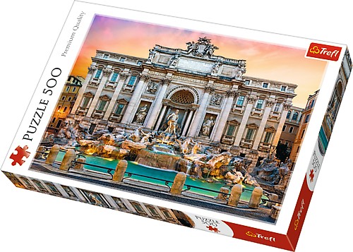 Puzzles 500 elements Fountain di Trevi, Rome puzle, puzzle