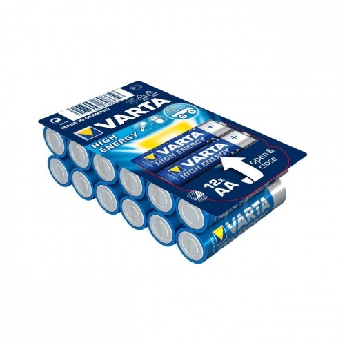 Alkaline Batteries VARTA R6 (AA) 12pcs High Energy/Longlife Power Baterija