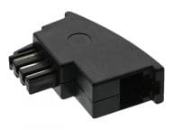 InLine 69948A TAE-F RJ11 black Kabelschnittstellen-/adapter (69948A) adapteris