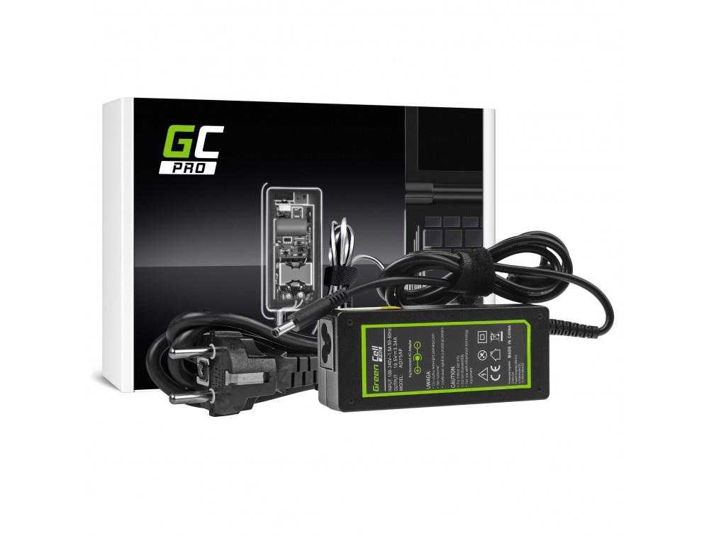 Green Cell Charger / AC Adapter PRO for Dell 19.5V | 3.34A | 65W | 4.5-3.0mm portatīvo datoru lādētājs