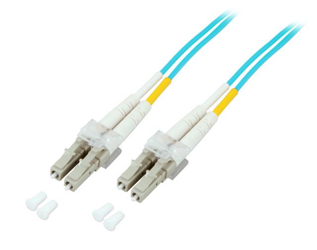 EFB Fiber patch cable LC-LC 50/125 OM3 LSZH Duplex Multimode 3m, 2mm diameter kabelis, vads