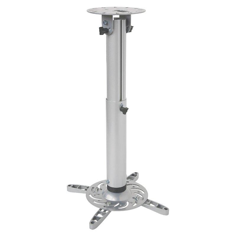 Techly Universal projector ceiling mount 50-77 cm, 15 kg, silver projektora aksesuārs