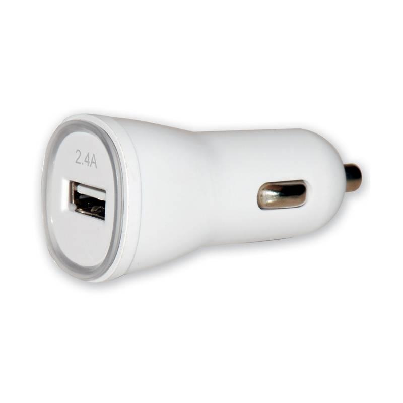 Techly Car USB charger 5V 2.4A, 12/24V, high-power, white aksesuārs portatīvajiem datoriem