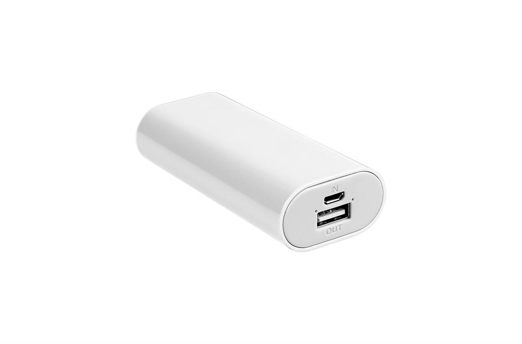 Mobile Battery 5200 v2 mAh white Powerbank, mobilā uzlādes iekārta