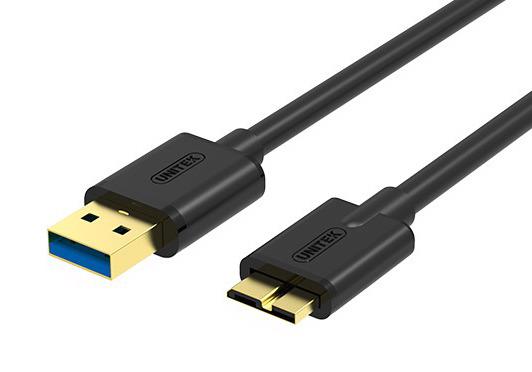 CABLE USB3.0 microUSB-US B; 1m; Y-C461GBK USB kabelis