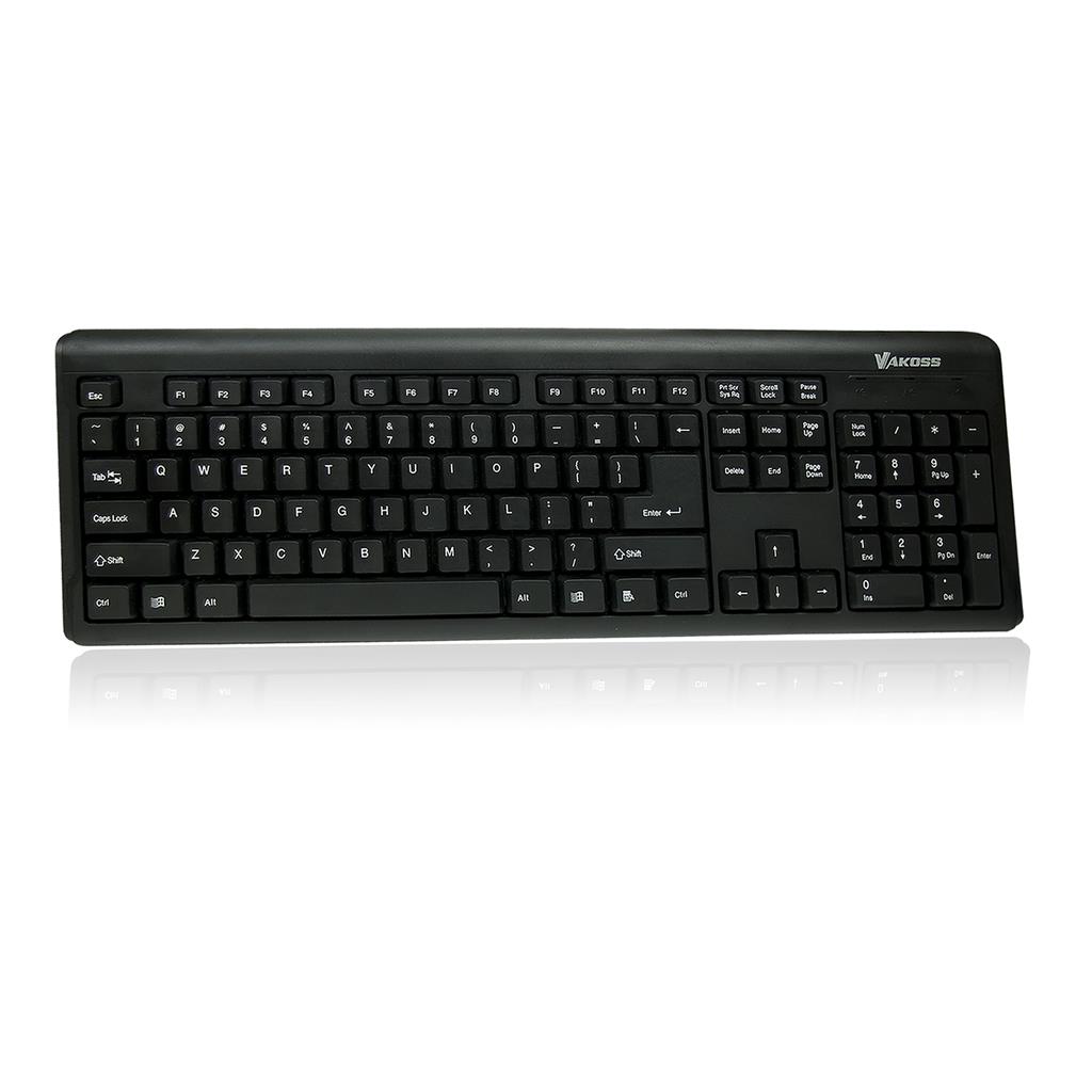 VAKOSS Computer Keyboard, USB, TK-103PK BLACK klaviatūra