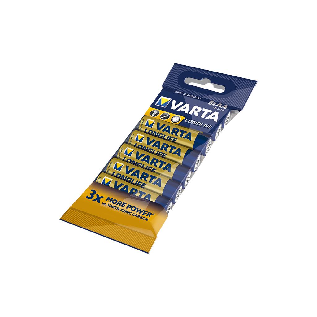 VARTA alkaline batteries R6 (AA) 8pcs longlife Baterija