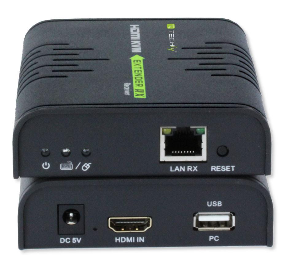 Techly Extender KVM HDMI+USB po UTP