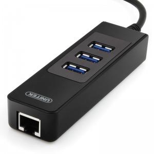 Unitek USB 3.0 to Gigabit adapter +hub 3x USB 3.0, Y-3045 karte