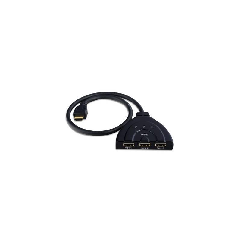 Techly Bidirectional HDMI switch 3/1 or 1/3, 4K2K 3D KVM komutators