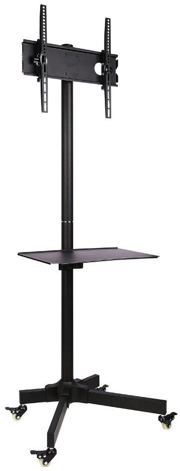 Techly Mobile stand for TV LCD/LED/Plasma 23''-55'' 25kg VESA tilting with shelf TV stiprinājums