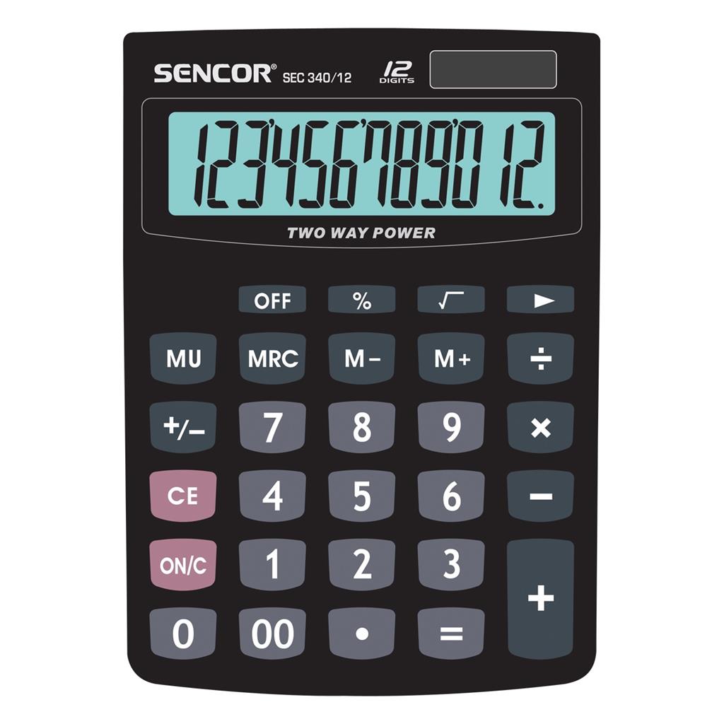 Calculator SEC 340/12    Table, 12 digitālCD kalkulators