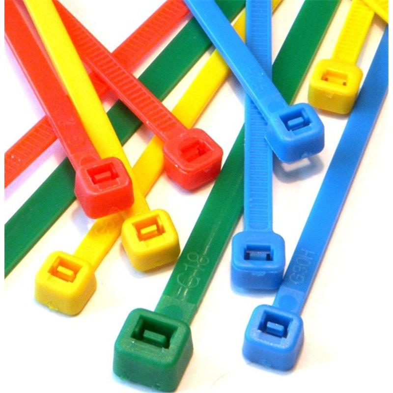 Techly Nylon cable ties 200pcs multicolor Serveru aksesuāri