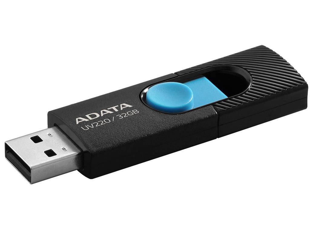 ADATA 32GB UV220 USB 3.0. Black/Blue DashDrive USB Flash atmiņa