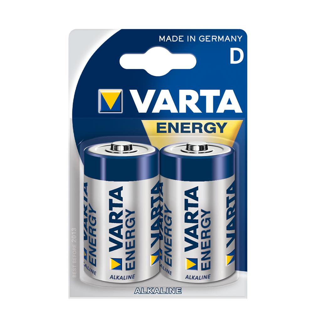 Varta 4120/D2 Alkaline LR20 1.5V Baterijas (2gab.) (EU Blister) Baterija