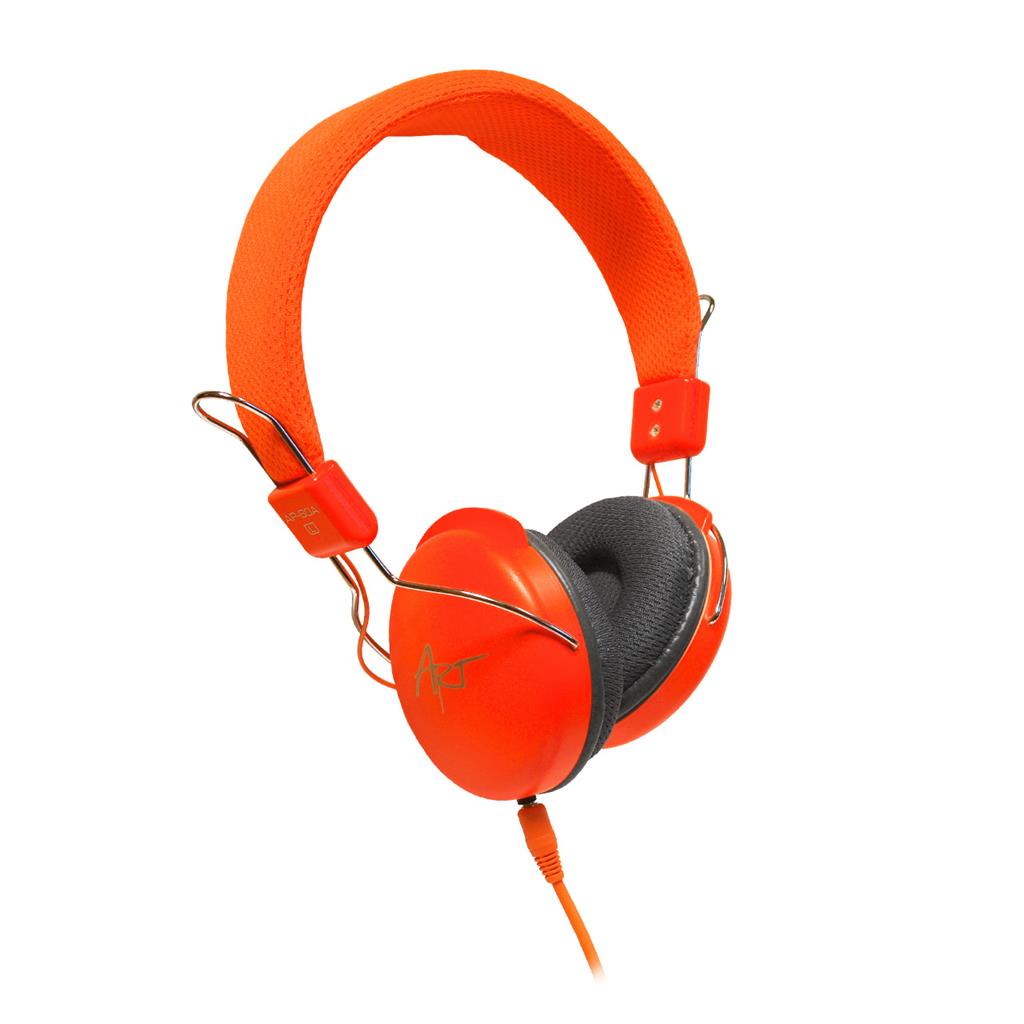 ART Multimedia Headphones STEREO with microphone AP-60MA orange austiņas