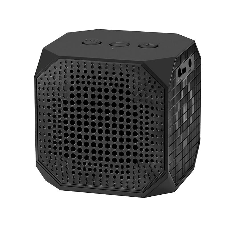Speaker Bluetooth | 3W | Double Speaker | Black pārnēsājamais skaļrunis