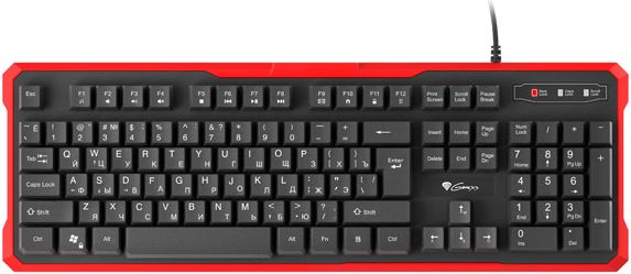 Keyboard GENESIS RHOD 110 GAMING USB, RU layout klaviatūra
