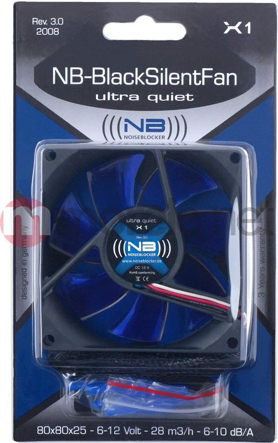 Wentylator Noiseblocker BlackSilent Fan X1 (ITR-X-1) ITRX1 (4250051906073) ventilators