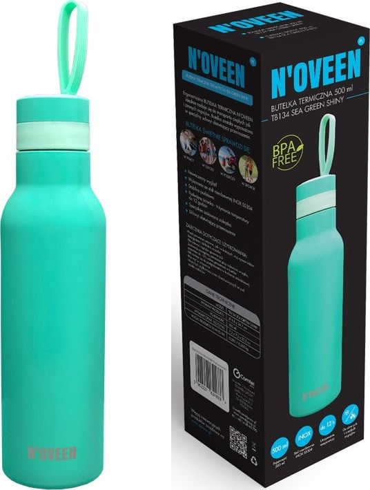 Noveen Butelka Termiczna NOVEEN TB134 Sea Green Shiny 500 ml TB134 (5902221621833) termoss