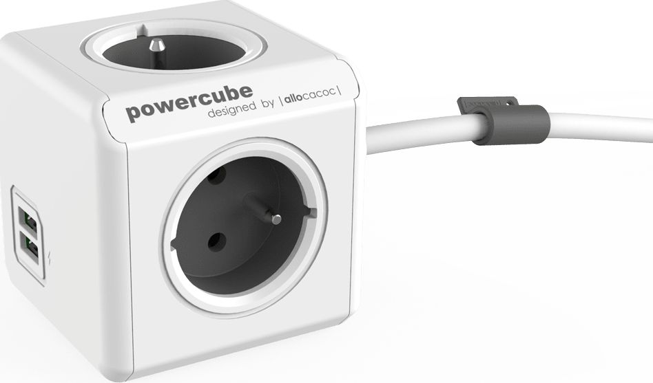 Allocacoc PowerCube Extended USB E(FR), 1.5m power extension 4 AC outlet(s) elektrības pagarinātājs